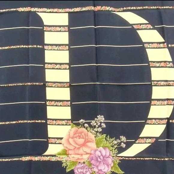 Christian Dior 100% Silk Scarf 30x30 - Picture 6 of 6